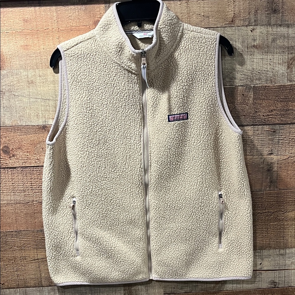 Patagonia Cream Sherpa Fleece Vest
